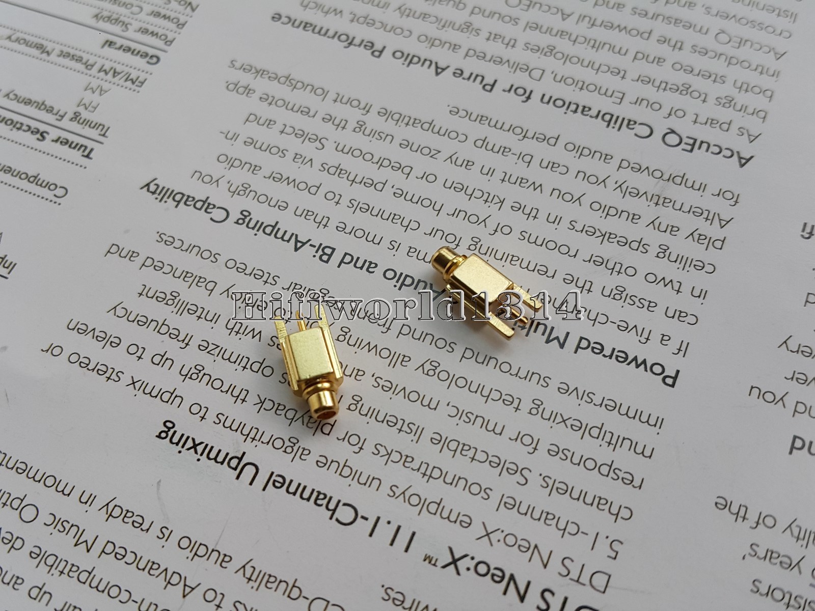 2 x mmcx plug Gold Earphone adapter Pins DIY SHURE SE535 SE846 UE900 Cable