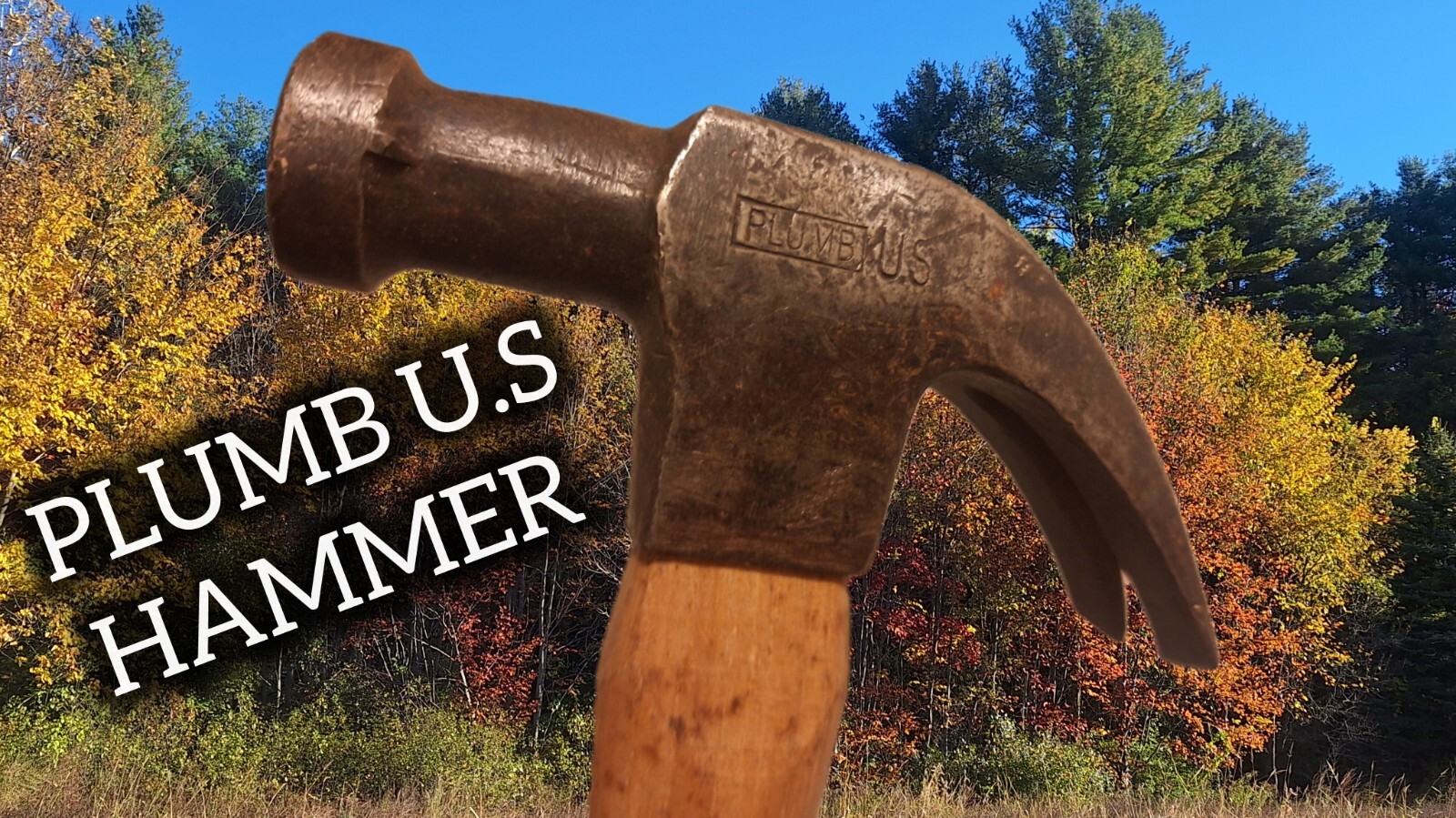 -Plumb US- etched Vintage Hammer RARE W/THIS EMBOSSING