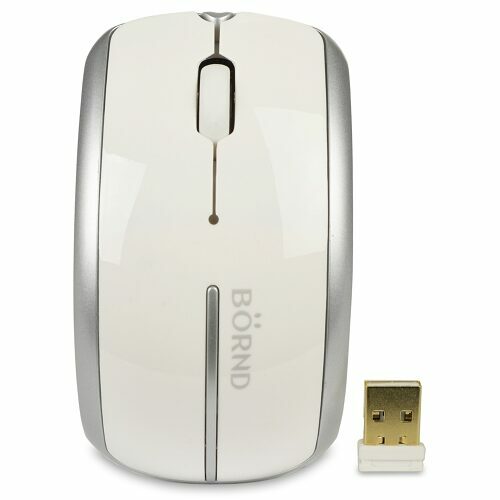Bornd C160 3 Button Arch Comfortable Handle Wireless Optical Scroll Mouse White