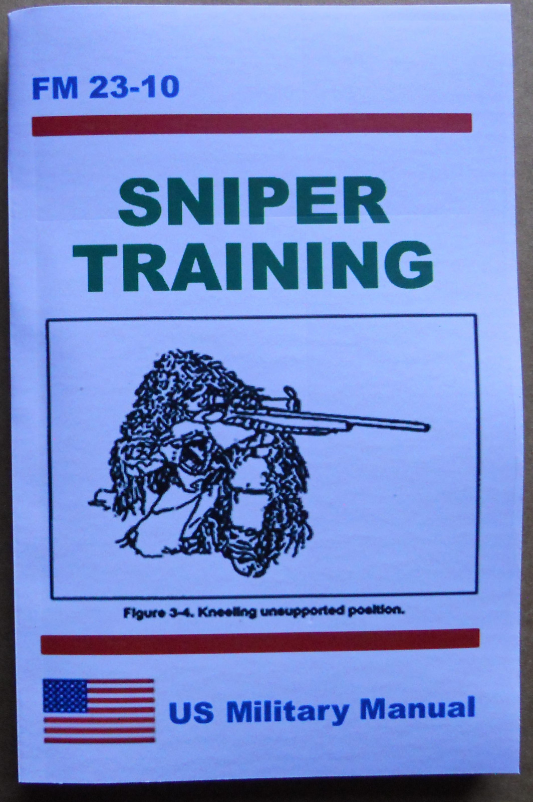 Sniper Training FM 23-10 1995, Paperback NEW