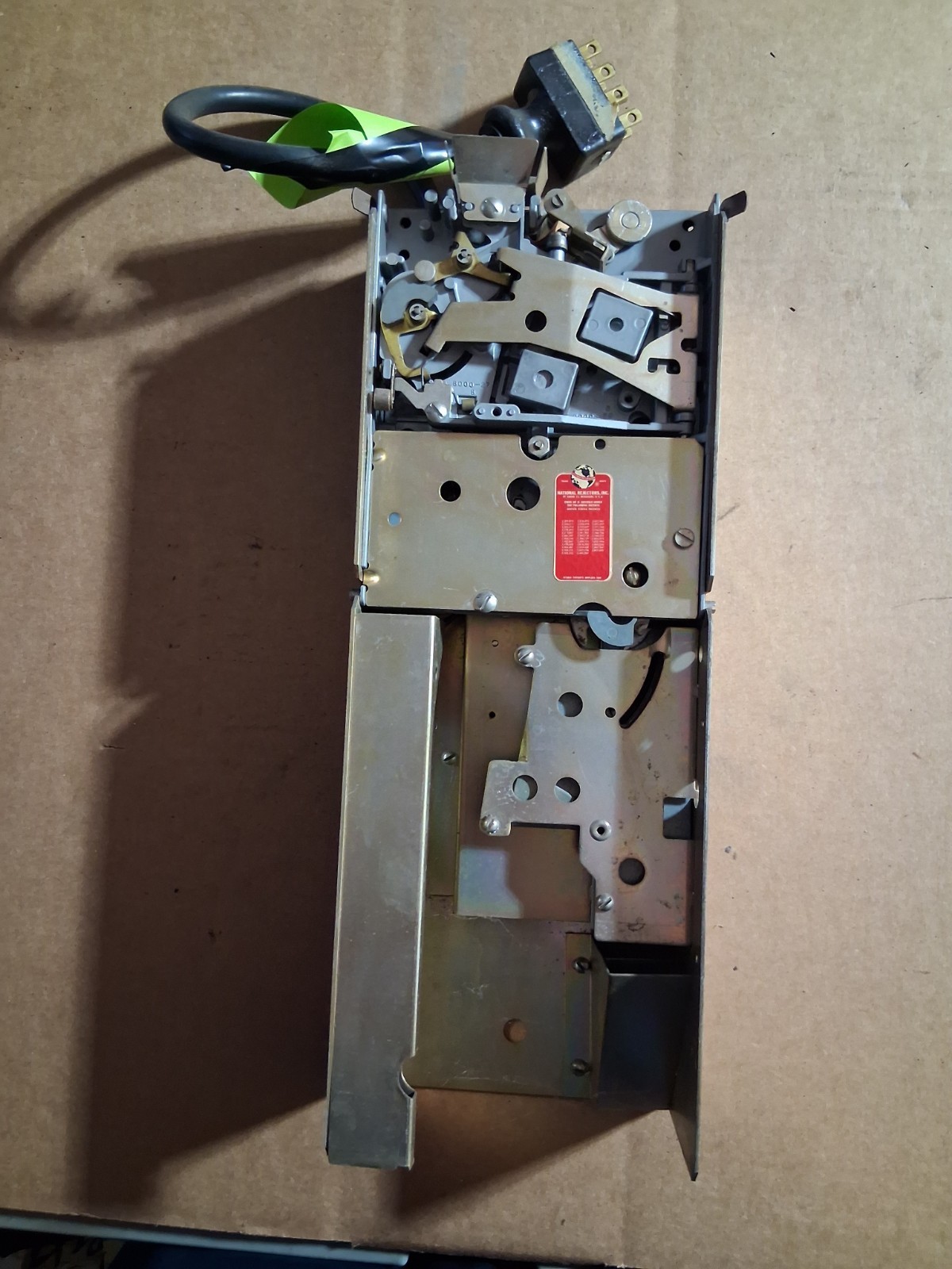 National Rejectors Inc. NRI Coin Mech. Model D11002 For Parts/Restoration.