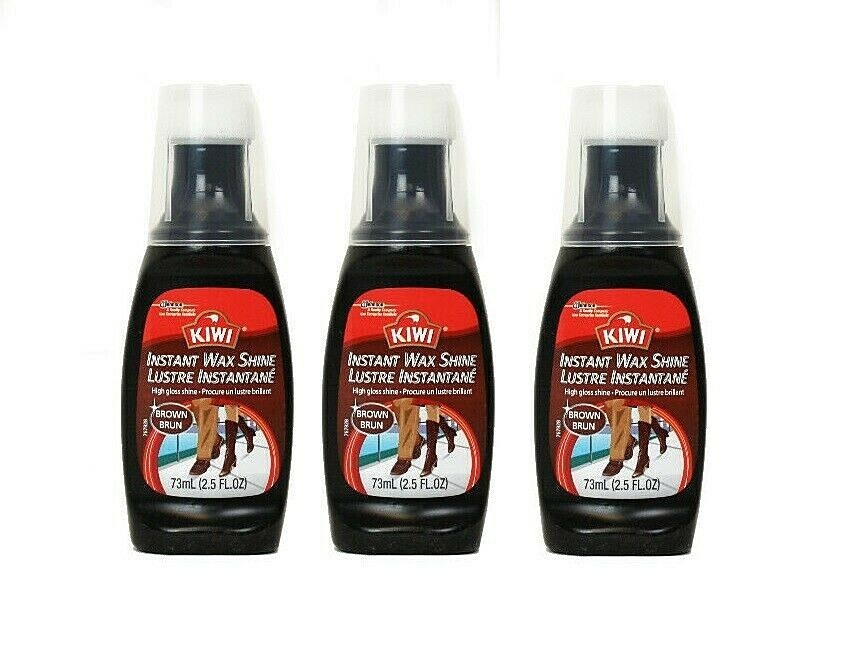 KIWI 115011-115012 Instant Wax Shoe Shine (Pack of 3)