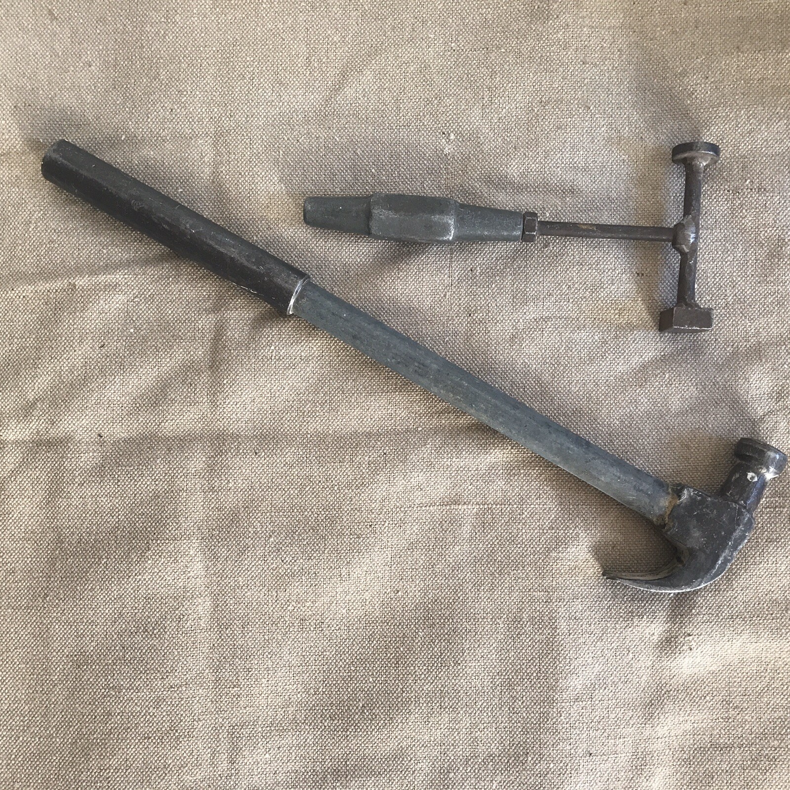 A Pair Of Handcrafted Hammers
