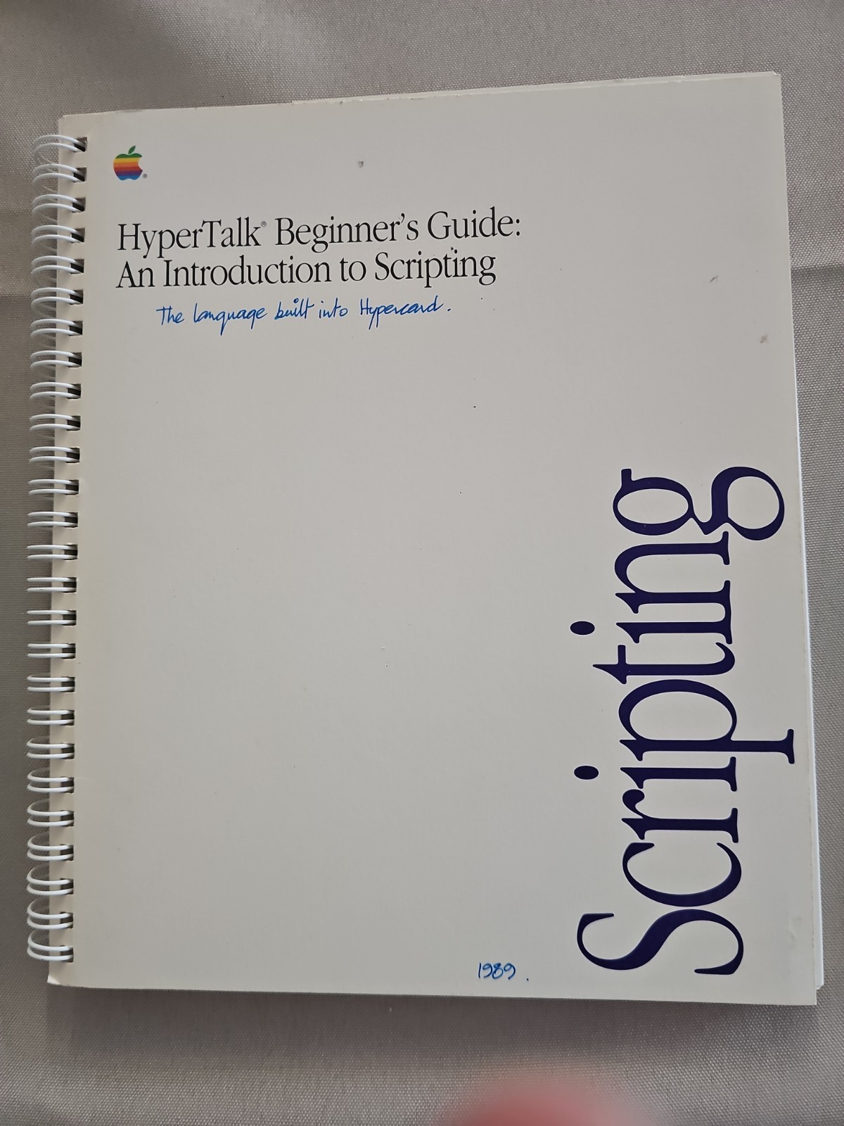 Vintage Apple Macintosh Hypertalk Beginner's Guide; 030-3917-A