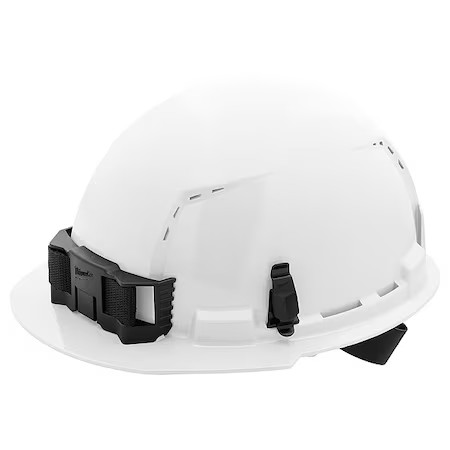 Milwaukee Tool 48-73-1200 Bolt White Front Brim Vented Hard Hat W/4Pt