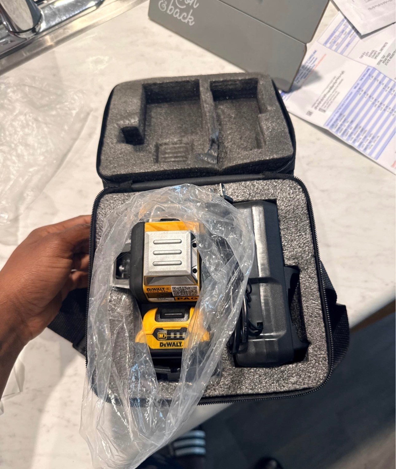 360° Green Line Laser Level dewalt – Self Leveling – Tripod Ready – Open Box