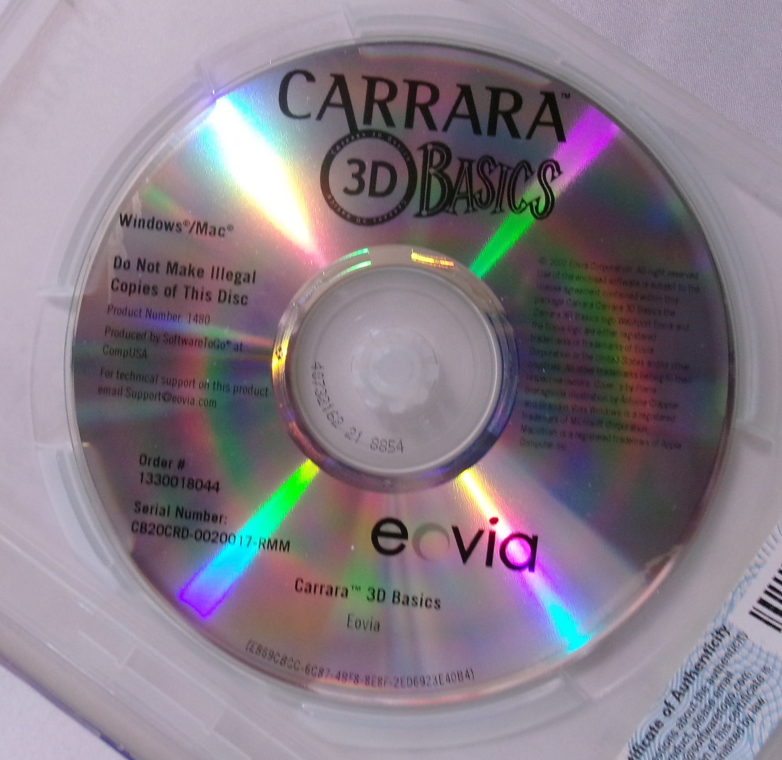 Carrara 3D Basics CD