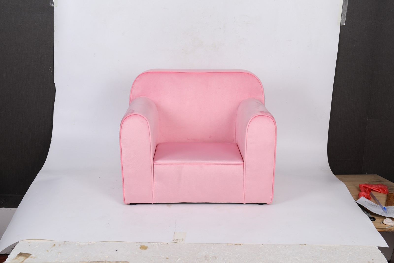 Kids Club Sofa, Toddler Couch with Arms for Childrens Playroom Nursery