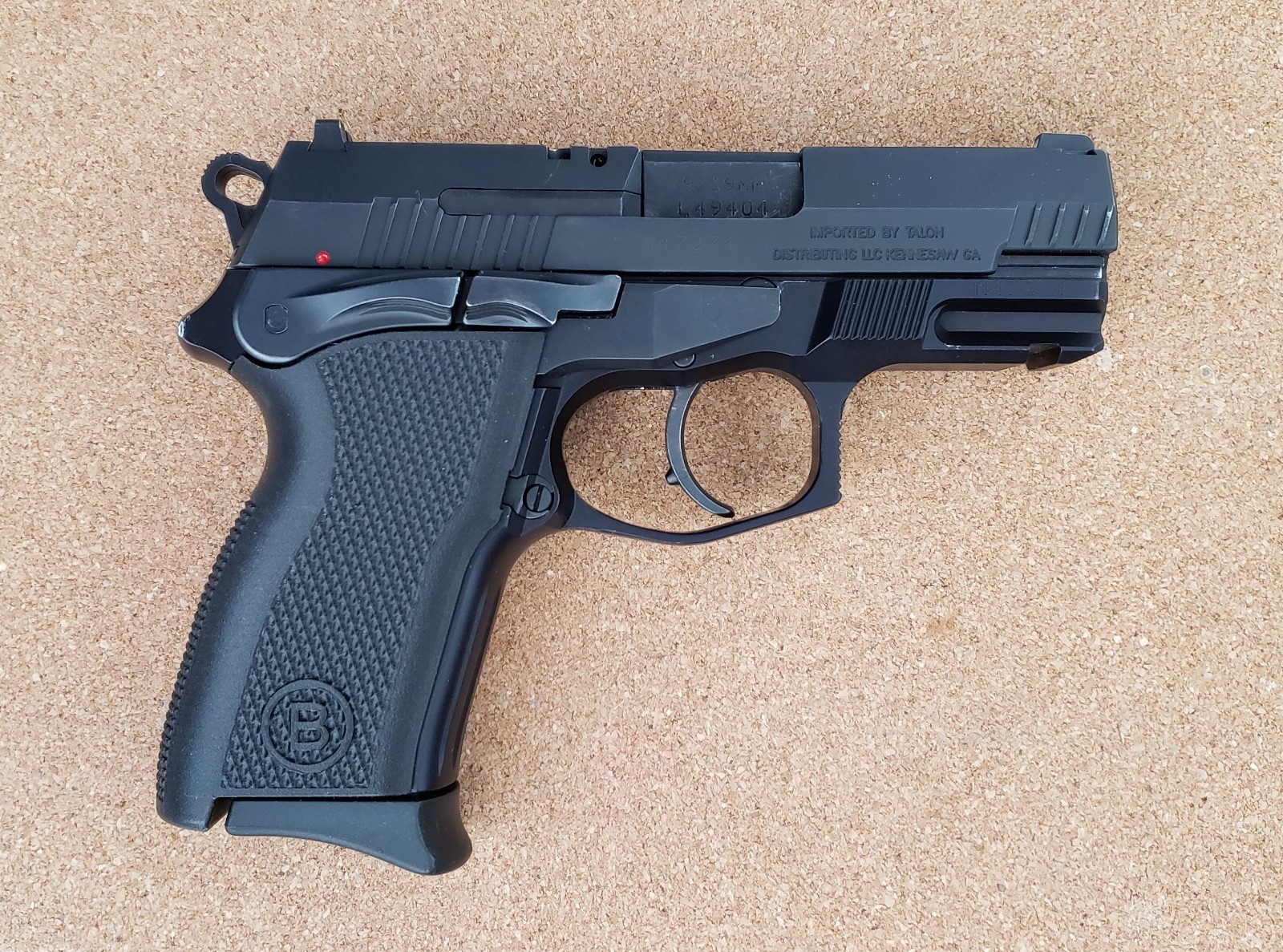 Bersa TPR9C Compact Pistol Grip Upgrade, Enhanced Texture & Backstrap, Thunder.