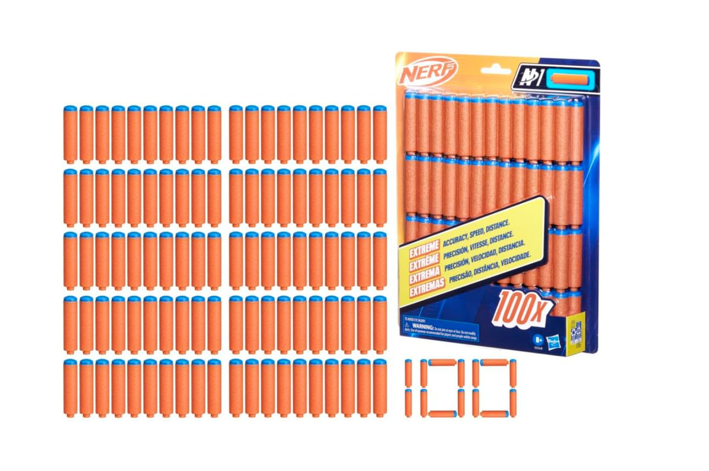 Nerf N Series N1 Darts, Includes 100 Compatible Only with Medium