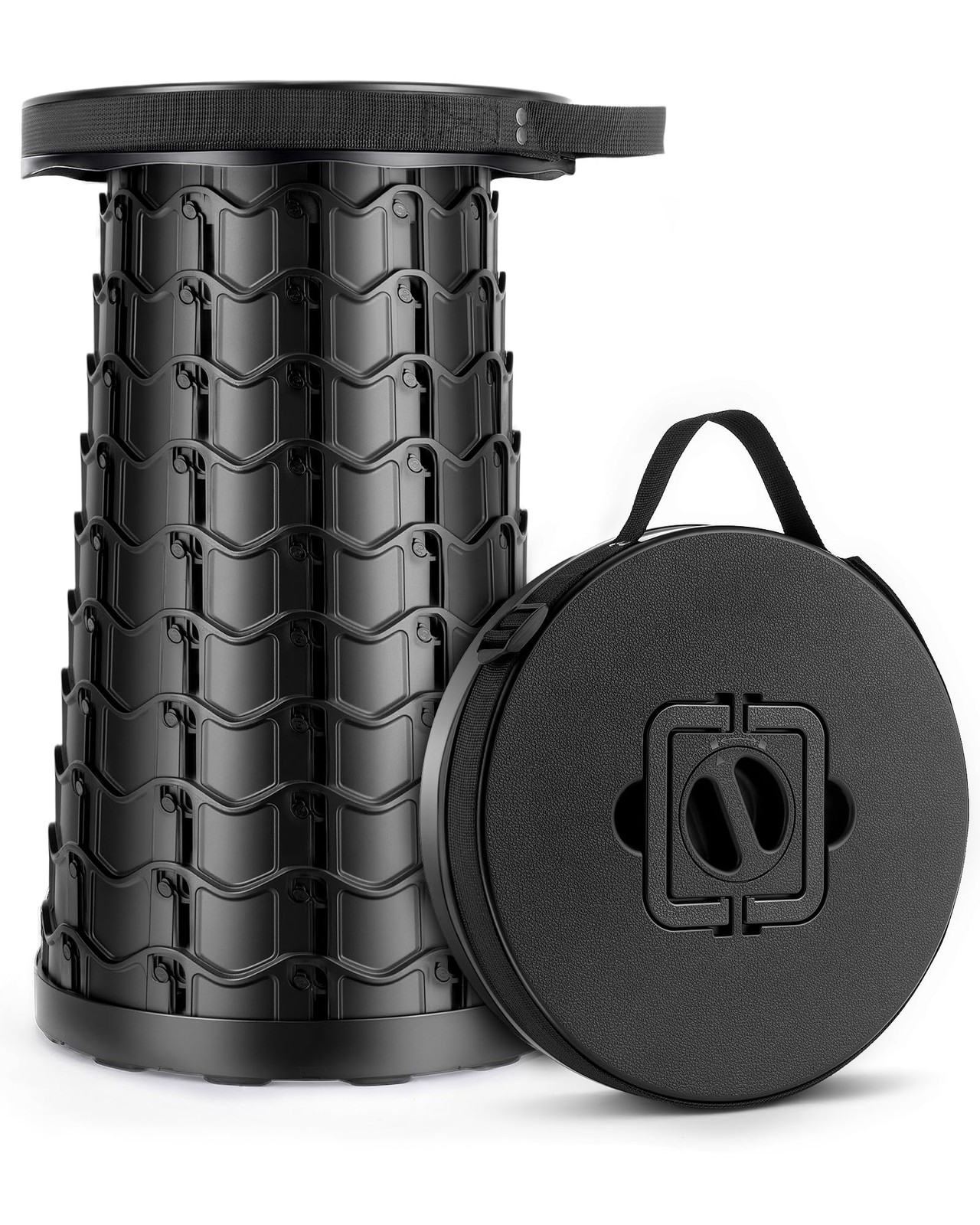 imodomio Portable Folding Stool Black