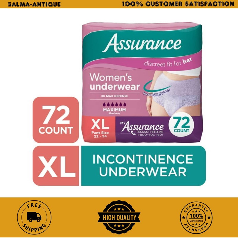 Assurance Women's Incontinence Postpartum Underwear XL Maximum Absorbency 72 Ct