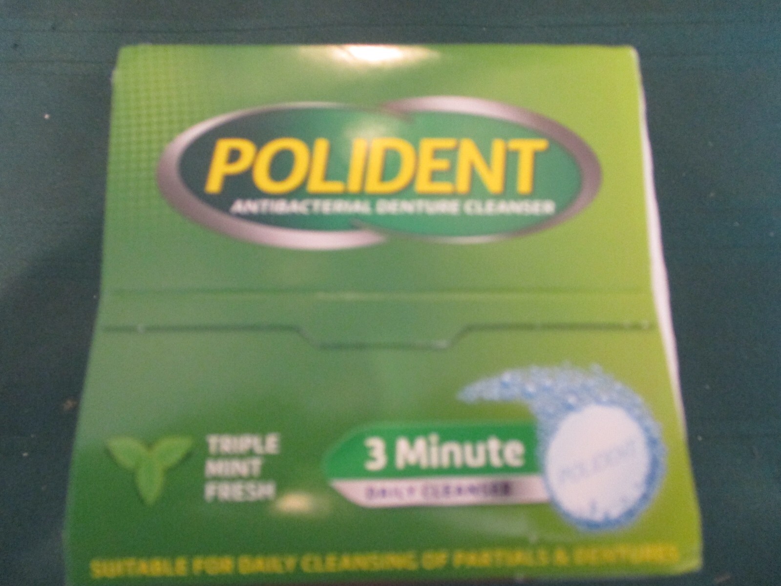 Polident 3 Minute Denture Cleanser Tablets - 120 Count