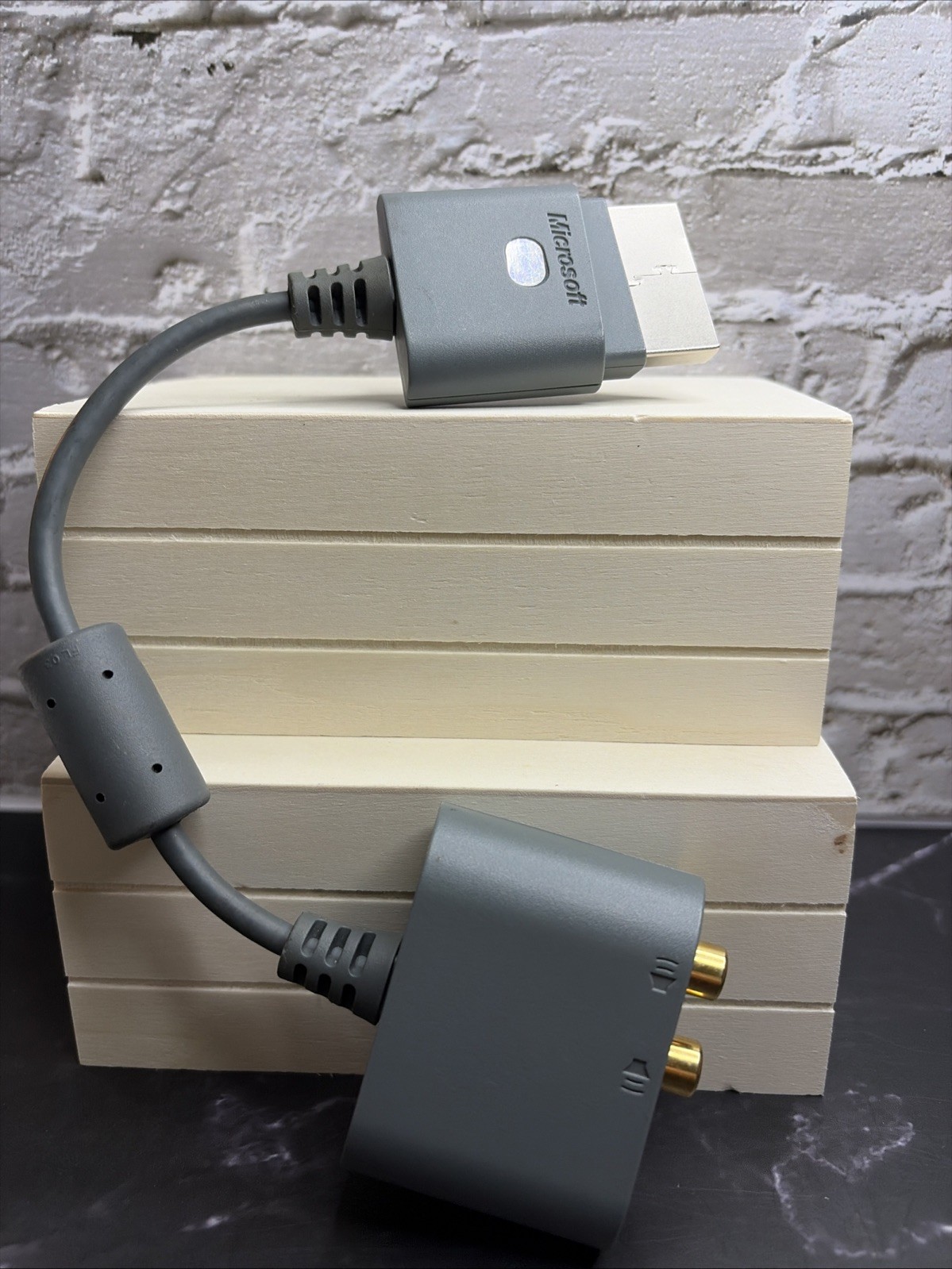 Original OEM Microsoft Xbox 360 Audio Adapter - Mint