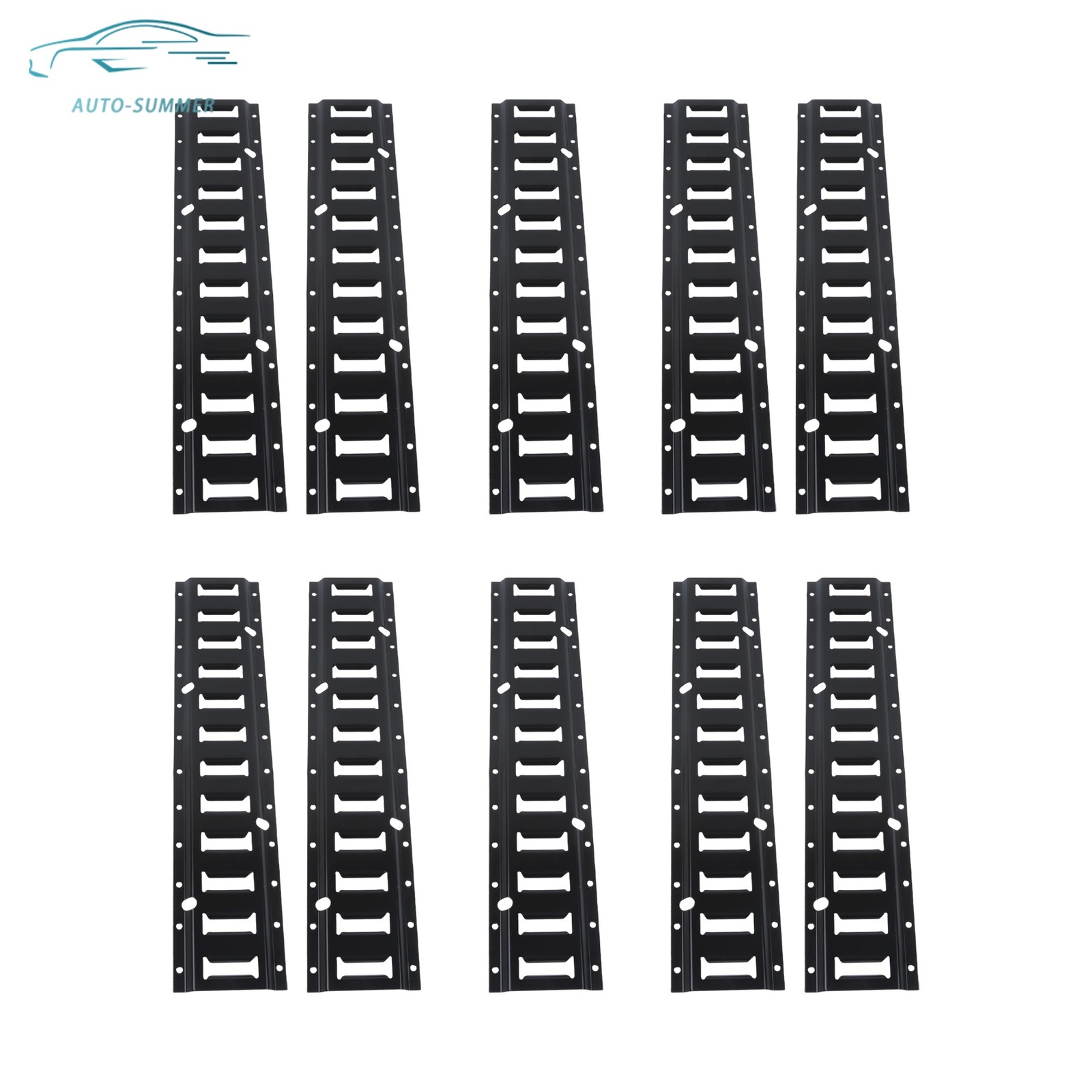 For Vans High Quality Durable Black 10 Pack 2' E Track Tie Down Enclosed Trailer