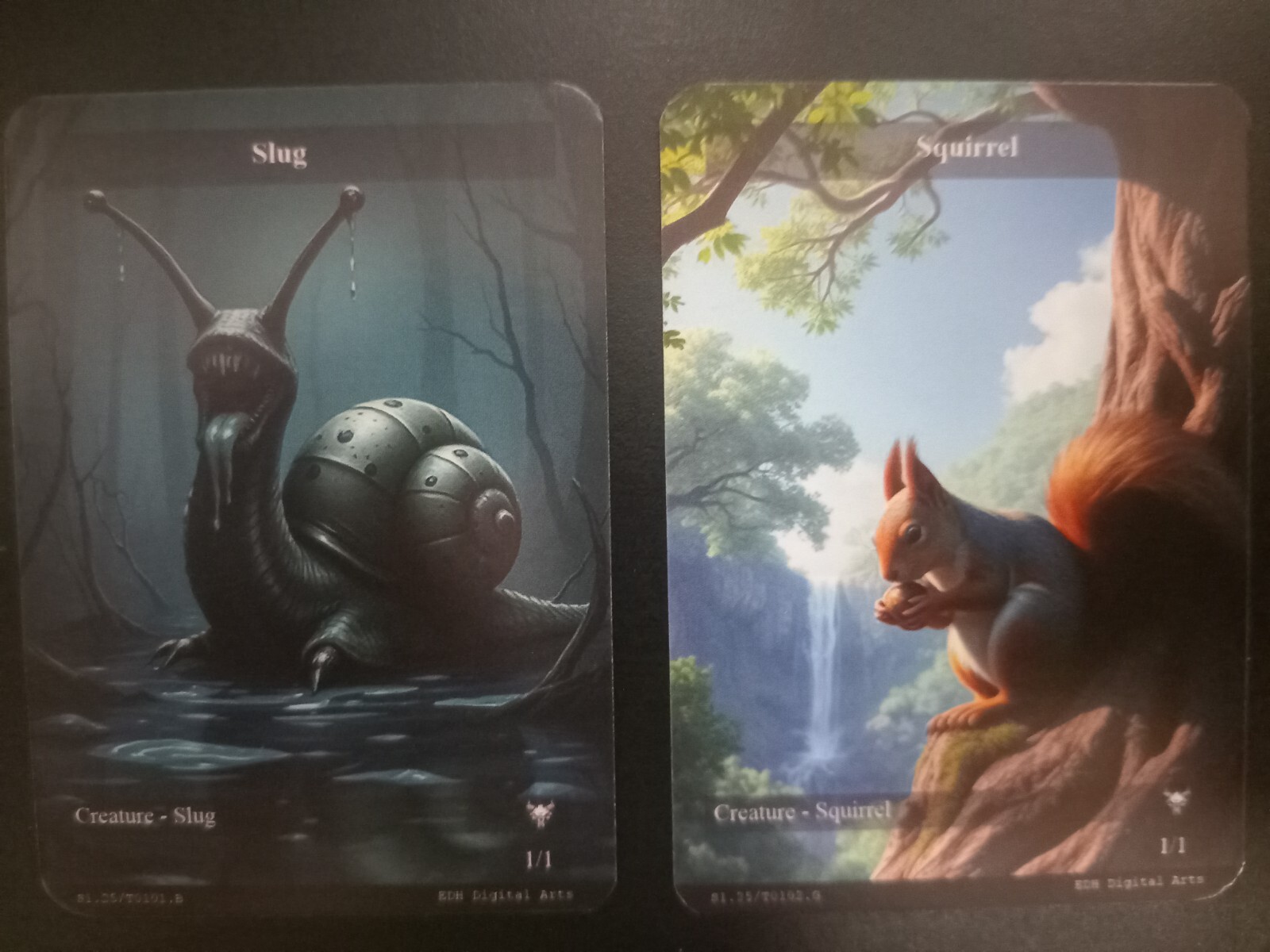Slug / Squirrel Token EDH Digital Arts Tokens MTG Magic The Gathering