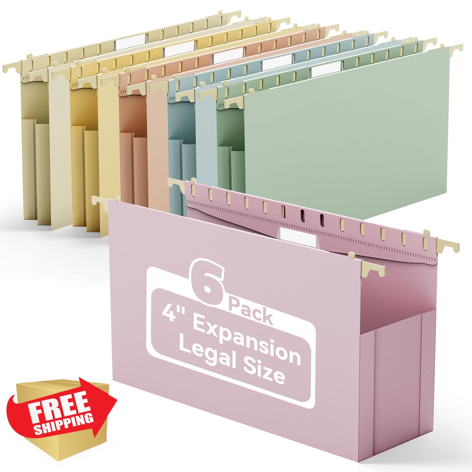 Ansook Legal File Folders 4" Morandi 8.5x14