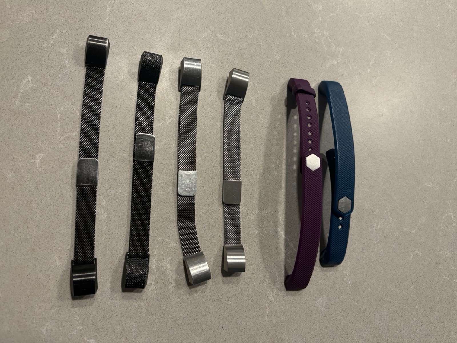 Fitbit Alta & Alta HR Replacement Bands Set (2) Silicone (4) Metal