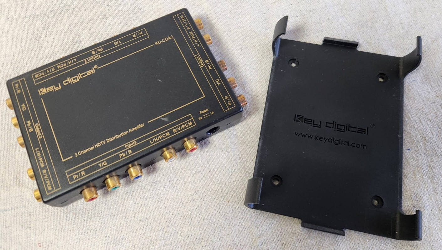 Key Digital KD-CDA3 3‑channel Component AV distribution amplifier, used