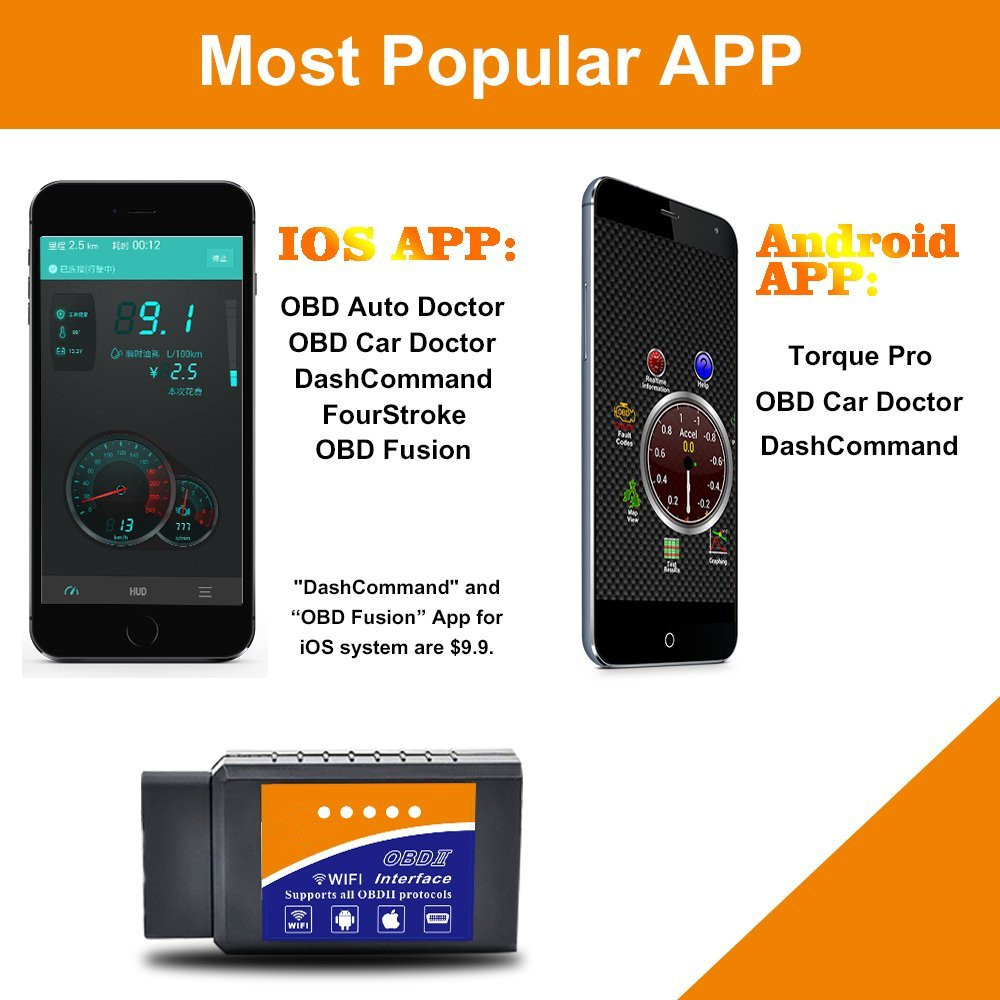 WiFi OBD2 Scanner WiFi Tool Engine Code Reader Car Accessories Diagnostic Tool