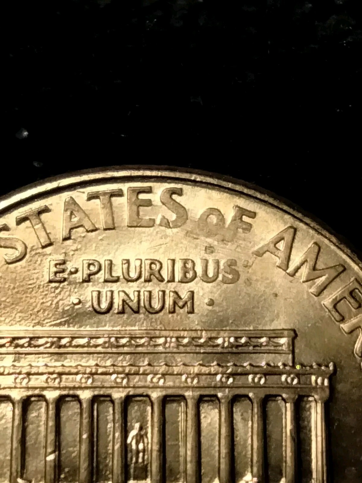 1999 D Lincoln Memorial Cent Struck Thru Grease