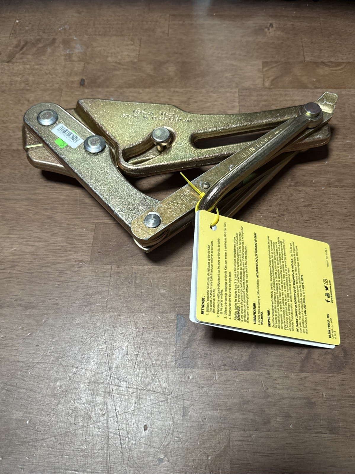 Klein Tools 1656-40 Chicago® Grip for Bare Wire 0.5 to 0.7-Inch