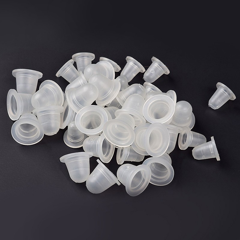 100PCS Microblading Tattoo Ink Cups Permanent Makeup Pigment Holder Containers