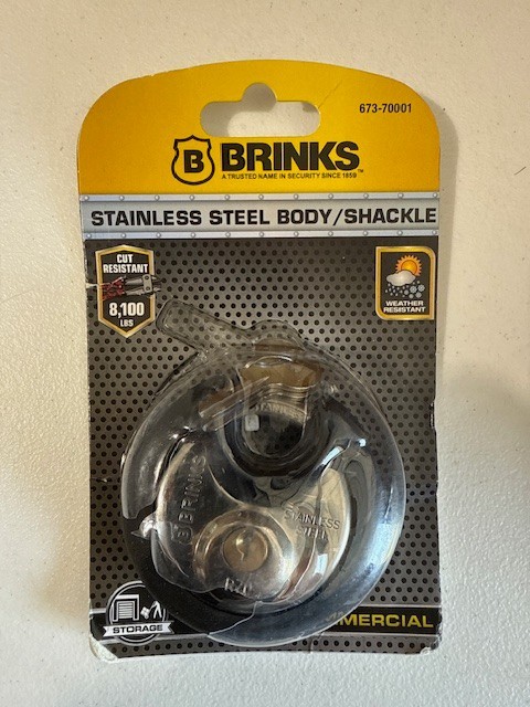 Lock Stainless Steel Body/Shackle Brinks Commercial (673-70001) R70 New