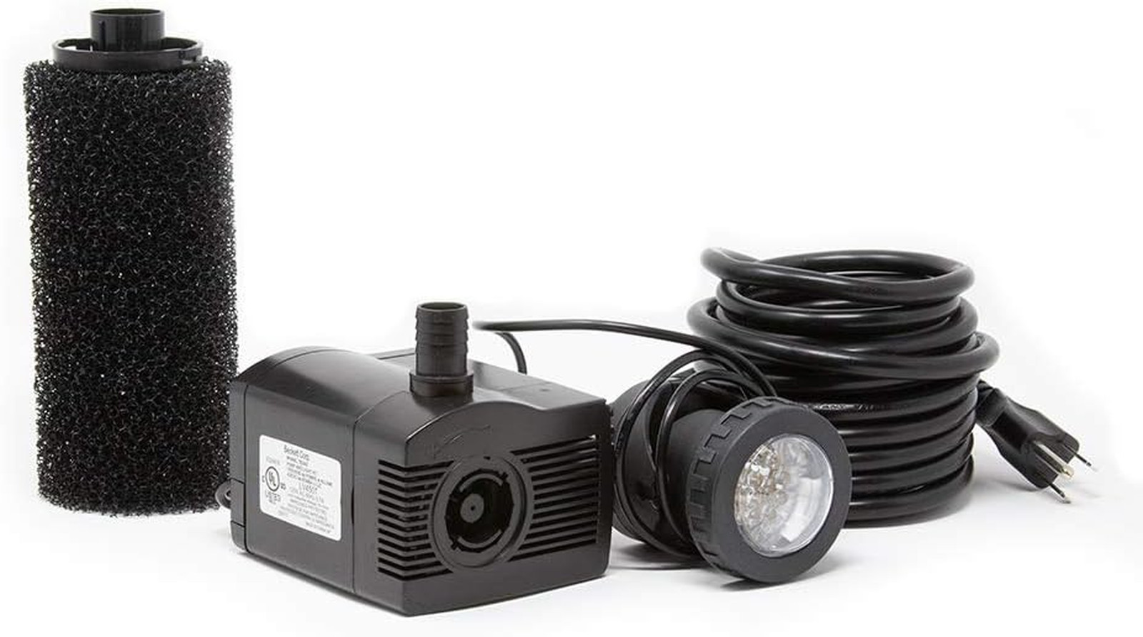 Submersible Water Pump LED Light for Pond Fountain Fish Tank Aquarium Waterfall