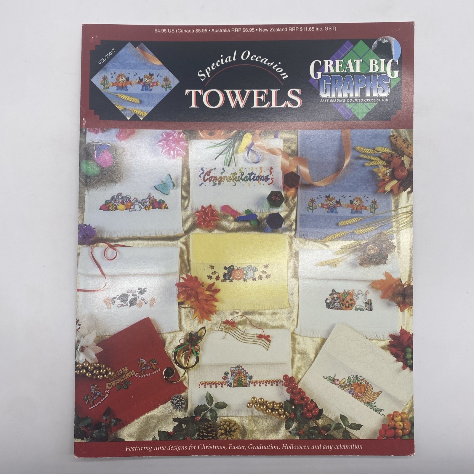 Great Big Graphs Special Occasion Towels Cross Stitch Pattern Booklet