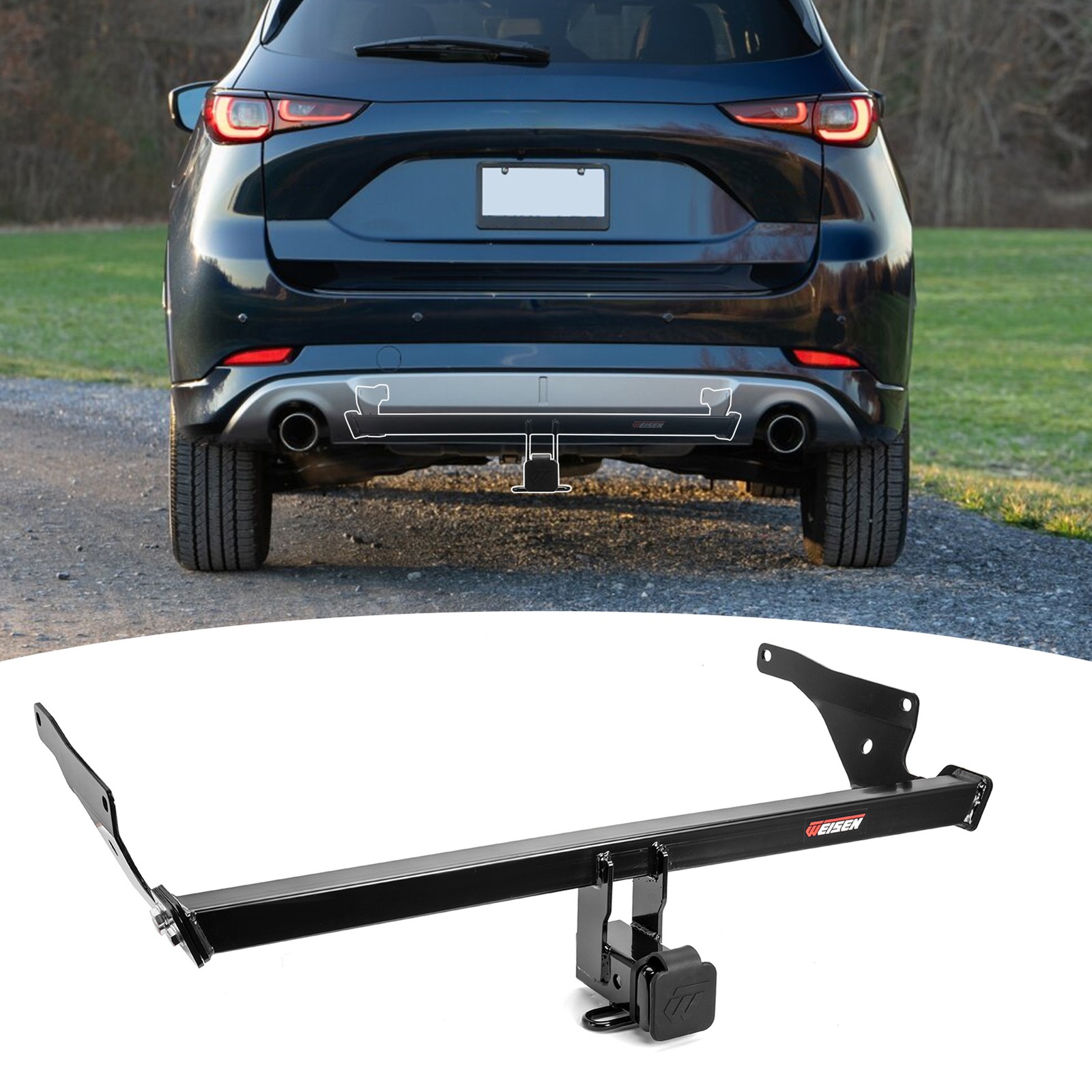 Trailer Tow Hitch 2'' Receiver For Mazda CX-5 2013-2026 Excluding Diesel