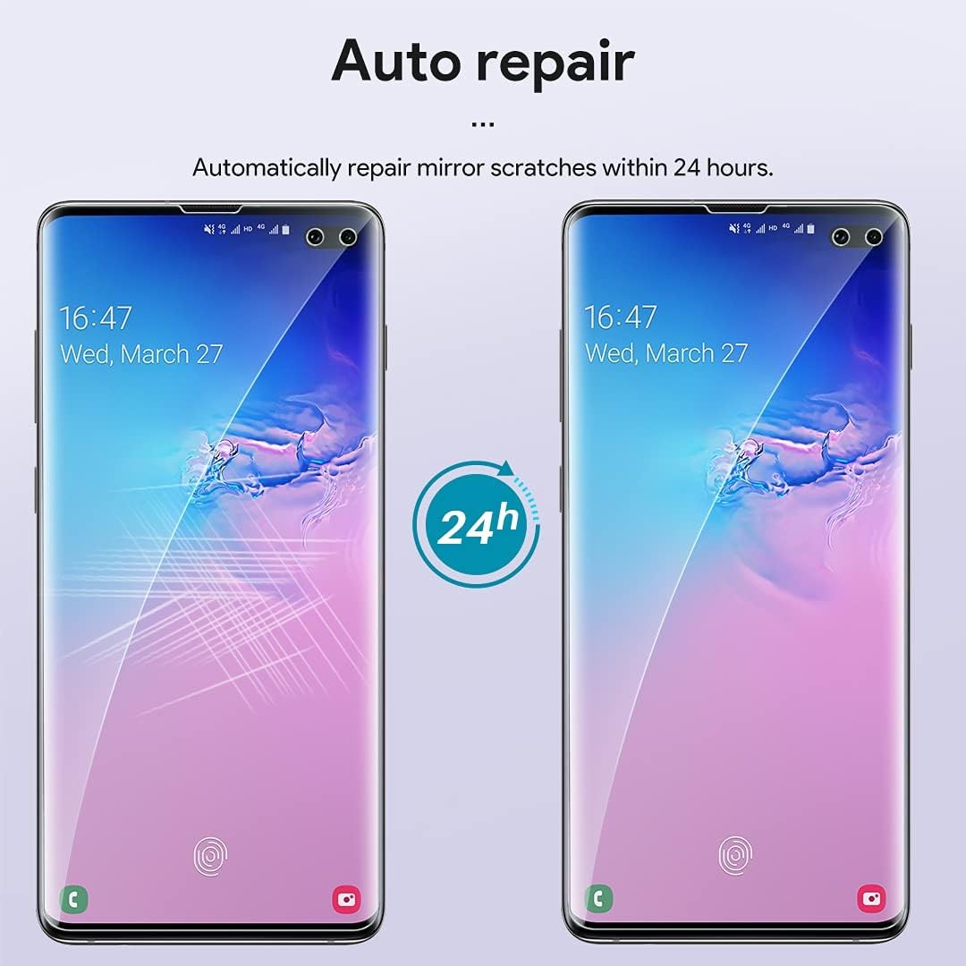 L K [3 Pack] Screen Protector for Samsung Galaxy S10 Plus, Plus Clear