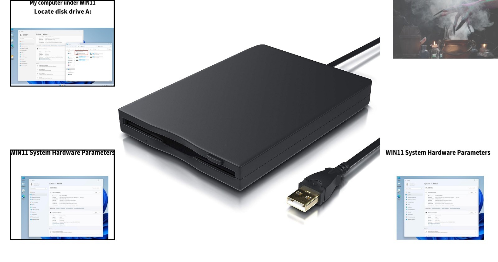 1.44MB USB Floppy Drive Reader for Windows 11/10/8/7 - Compact and Reliable