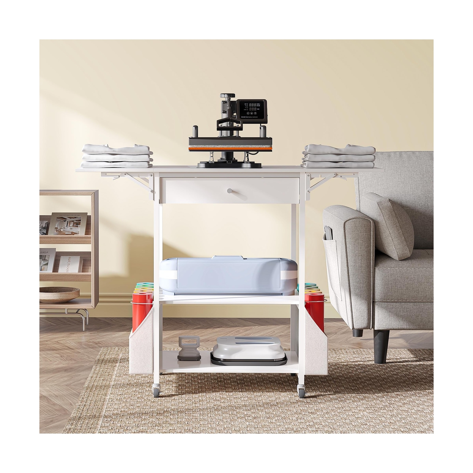 𝐂𝐫𝐚𝐟𝐢𝐭 Foldable Heat Press Table