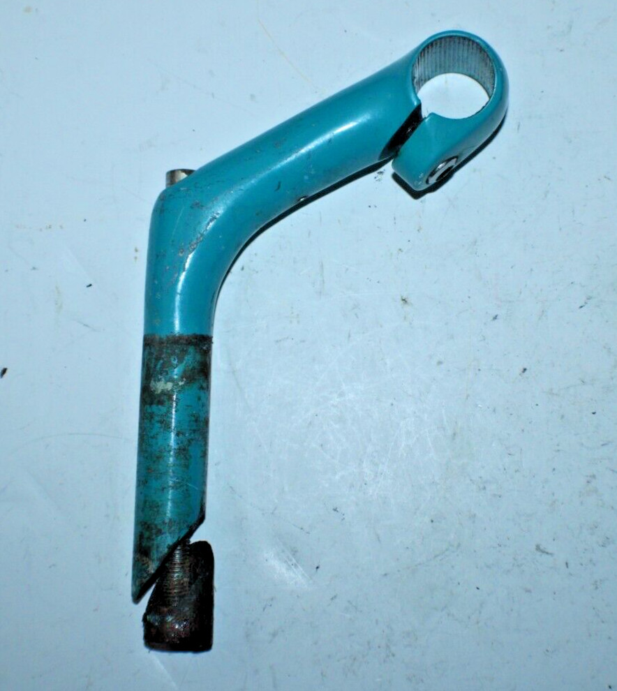 22.2mm Quill Stem Teal Blue 100mm 25.4mm 27° MTB Hybrid Touring Road USA Shipper