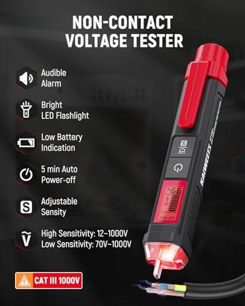 Electrical Test Kit KIT01, Digital Multimeter, Smart Non-Contact Voltage
