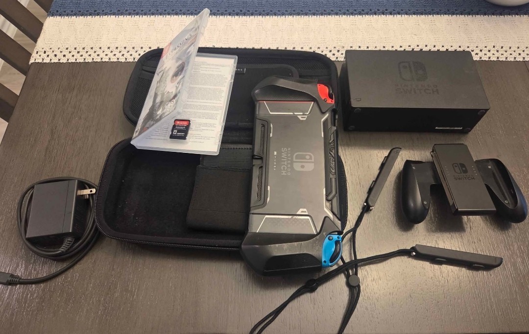 Nintendo Switch Console with Dock, Joy-Con Controllers, Carrying Case, AC Adapt…