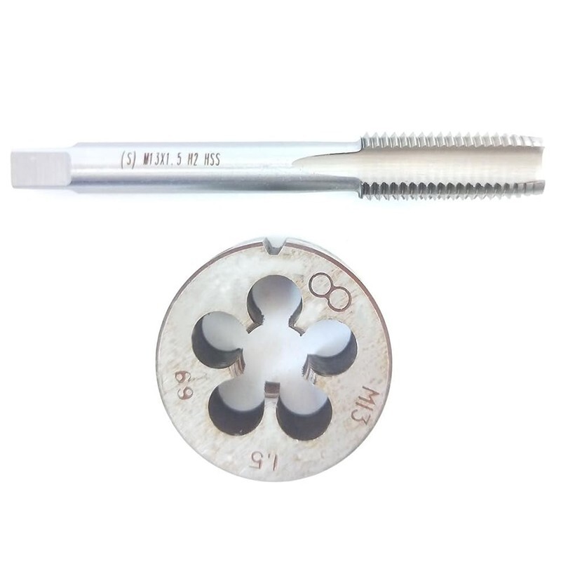 M13×1.5 HSS Metric Tap And Die Thread Tap And Round Thread Die Right Hand HSS