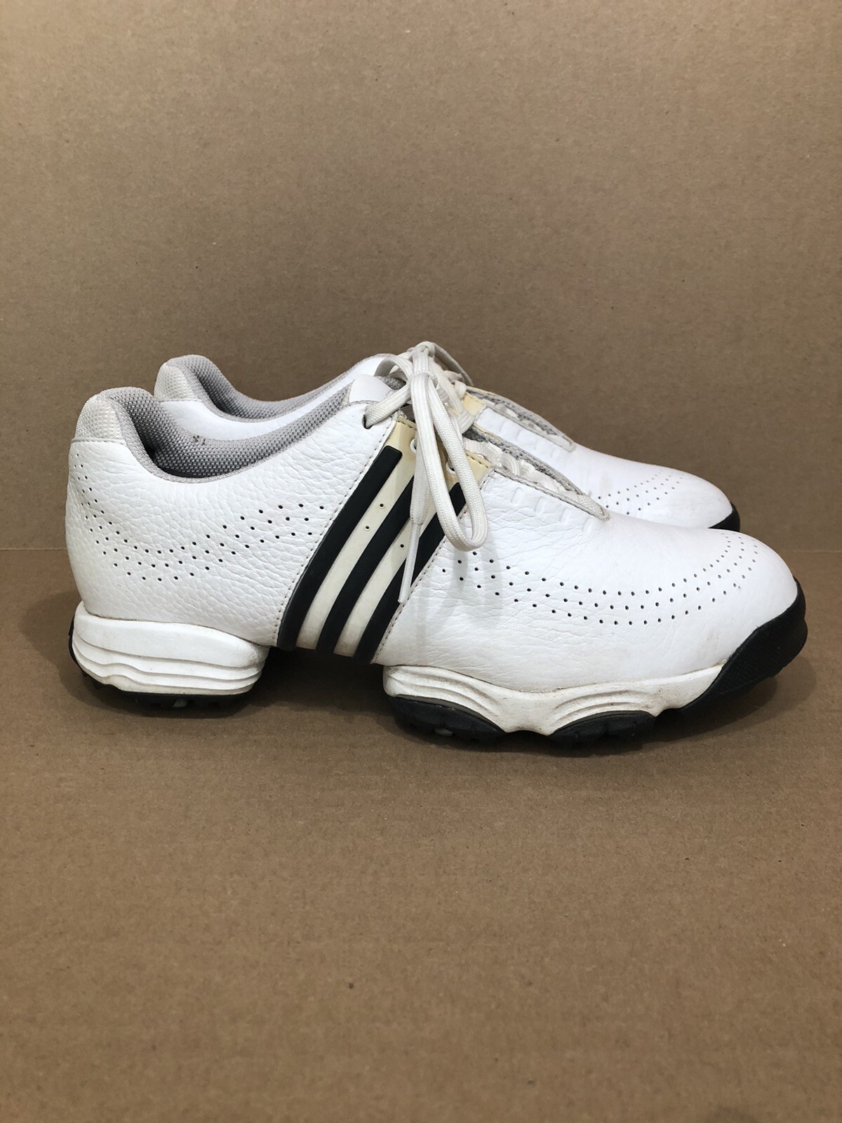 Adidas FitFoam Golf Shoes Men’s Size 7 EVG 791003 Tracion White Black