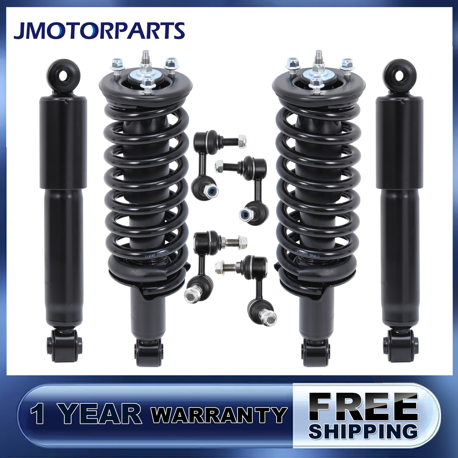 Front Complete Struts Rear Shocks w/ Sway Bar Links For 05-12 Nissan Pathfinder