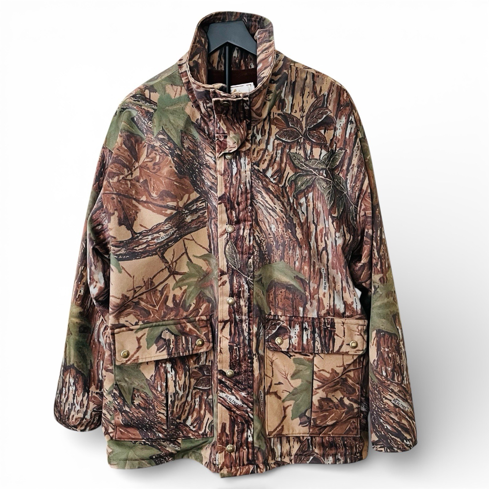 Cabela's Super Slam RealTree Camo Hunting Jacket Mens Large Vintage USA Gorpcore