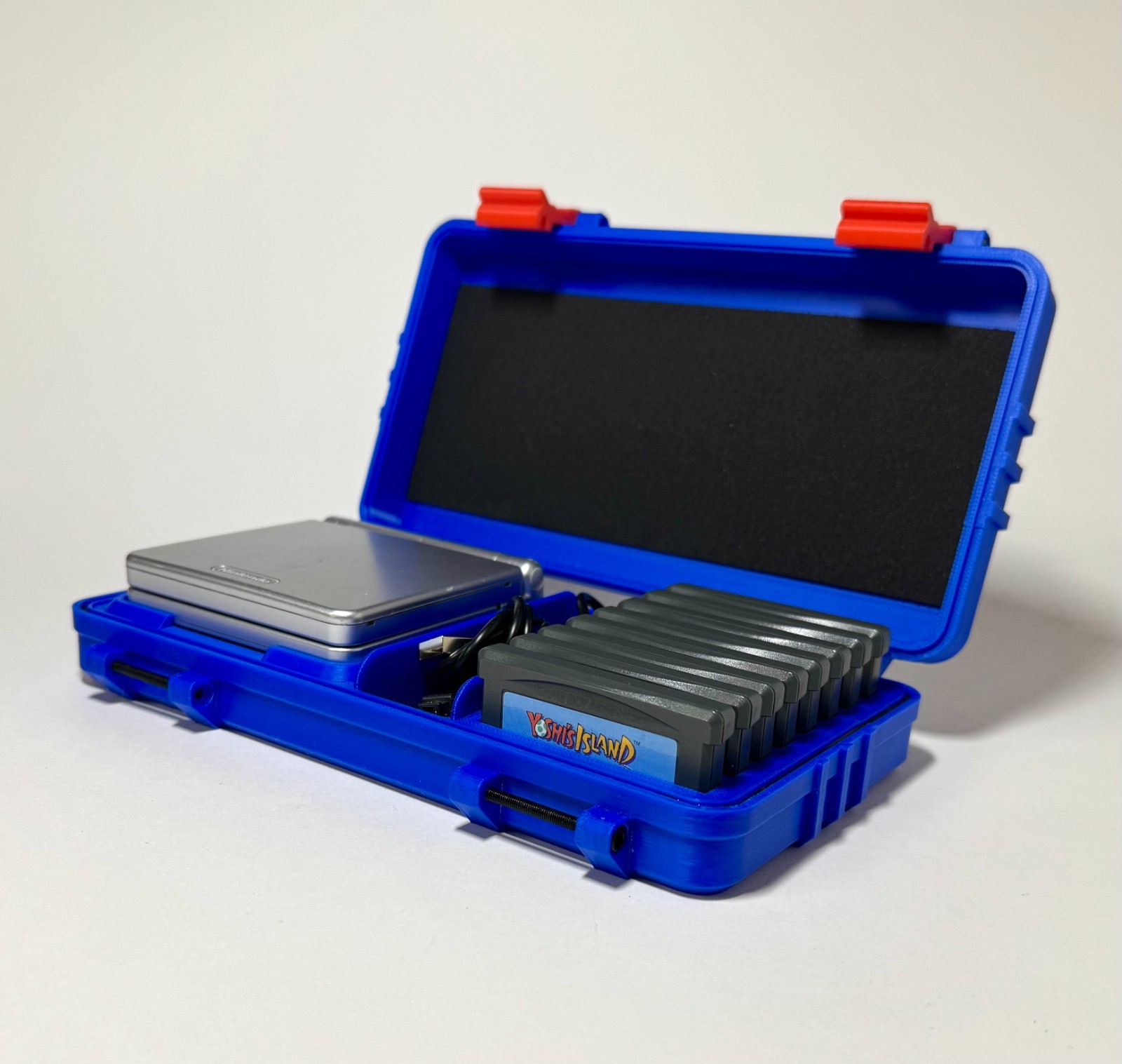 Protective Game Boy Advance SP Case: GBA Carrying Case w/ Accessory & Game Slots
