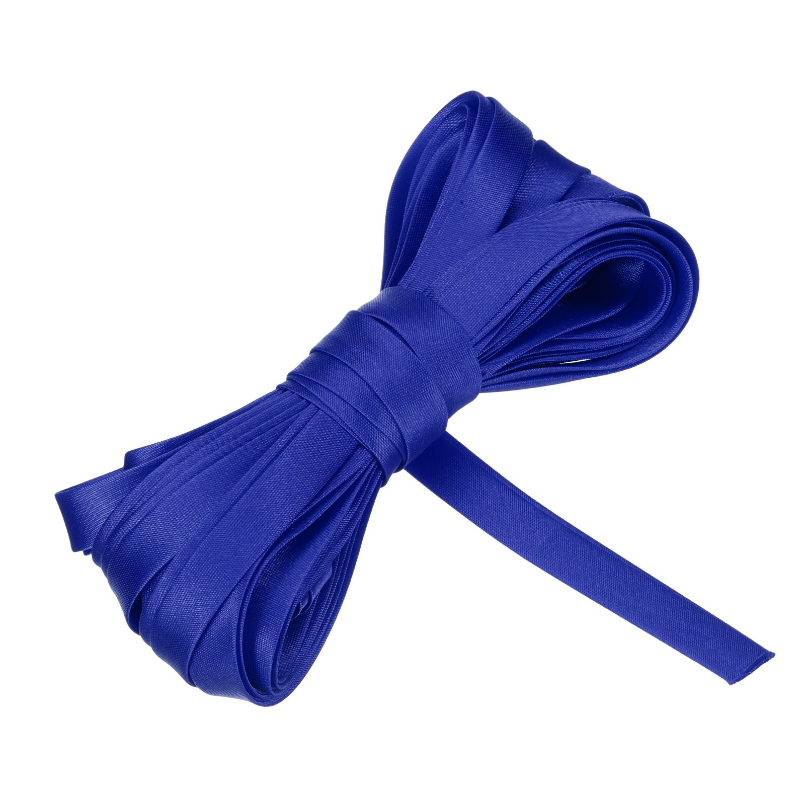 Double Fold Bias Tape 5/8 Inch x 5.5 Yards Satin Pre-fold Tape, Deep Blue
