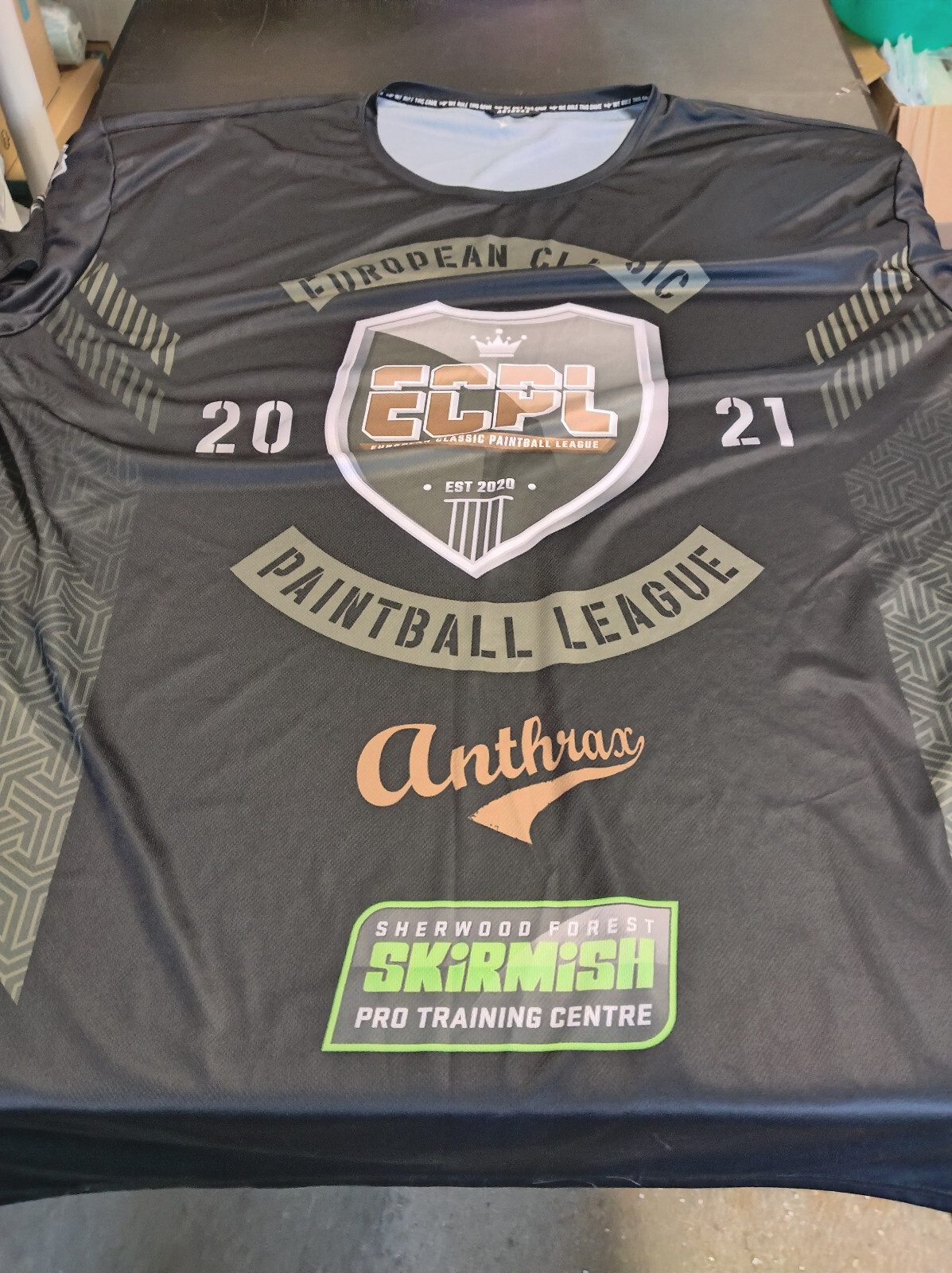 Anthrax Paintball European Classic Paintball League Skirmish 2021 Jersey XL