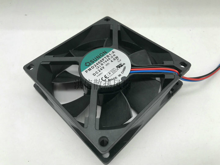 1 PCS SUNON Fan PMD2408PTB1-A DC 24V 4.8W 3-wire 8025 8CM inverter cooling fan