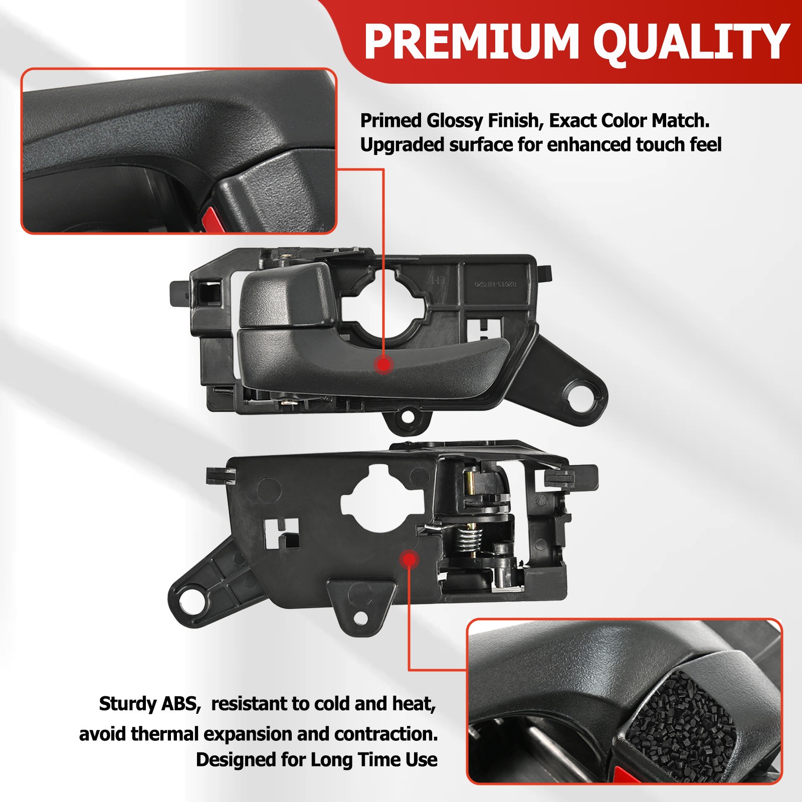 Interior Door Handle Front Left Driver Side HY1352135 For 2008-10Hyundai Sonata