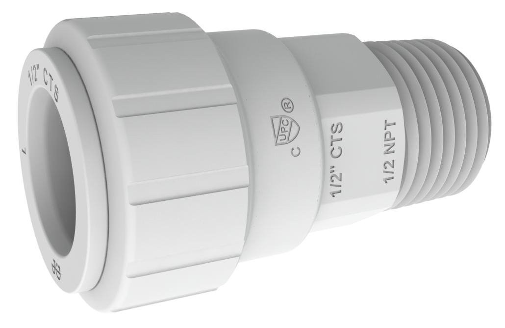 John Guest Speedfit PSEI013628 1 IN CTS x 1 IN NPT Male Connector