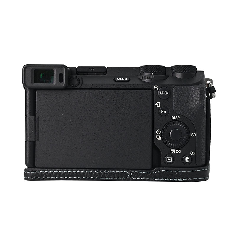 Genuine Real Leather Half Case for Sony A6700 Camera Protector Grip