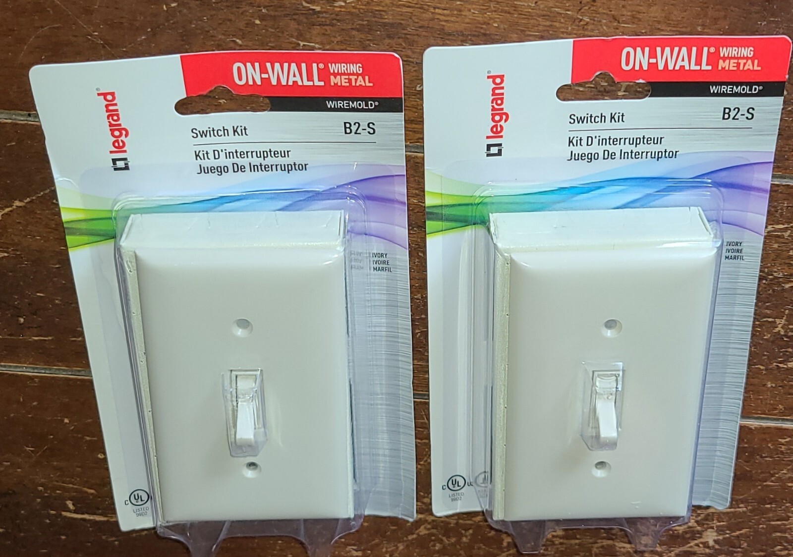 Lot of 2 Legrand ON-WALL Wiring Metal Switch Kit -IVORY- #42691-B2-S-RC-121213