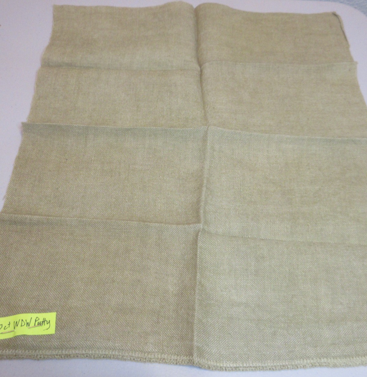 Weeks Dye Works 30 ct PUTTY Linen 13 x 17"